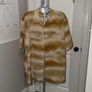 South Pole Vintage Camp Collar Printed Shirt